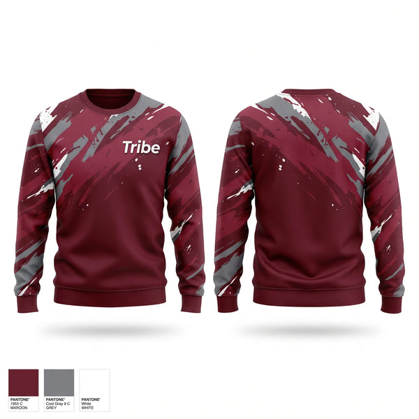 Crew Neck Sweatshirt, Tribe, Baseball, Teamtime, Team time, sublimation, custom sports apparel, team uniforms, spirit wear, spiritwear, sports uniforms, custom shirts, team store, custom team store, fundraiser sports, apparel fundraiser