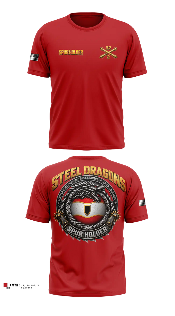 Old School Cotton Shirt, 2-82 FAR, 1CD DIVARTY, SPUR, Army, Teamtime, Team time, sublimation, custom sports apparel, team uniforms, spirit wear, spiritwear, sports uniforms, custom shirts, team store, custom team store, fundraiser sports, apparel fundraiser