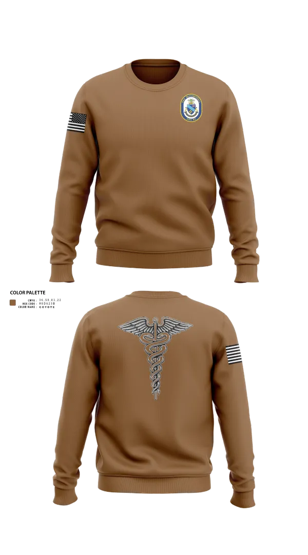 Crew Neck Sweatshirt, Uss McCAMPBELL, , Teamtime, Team time, sublimation, custom sports apparel, team uniforms, spirit wear, spiritwear, sports uniforms, custom shirts, team store, custom team store, fundraiser sports, apparel fundraiser