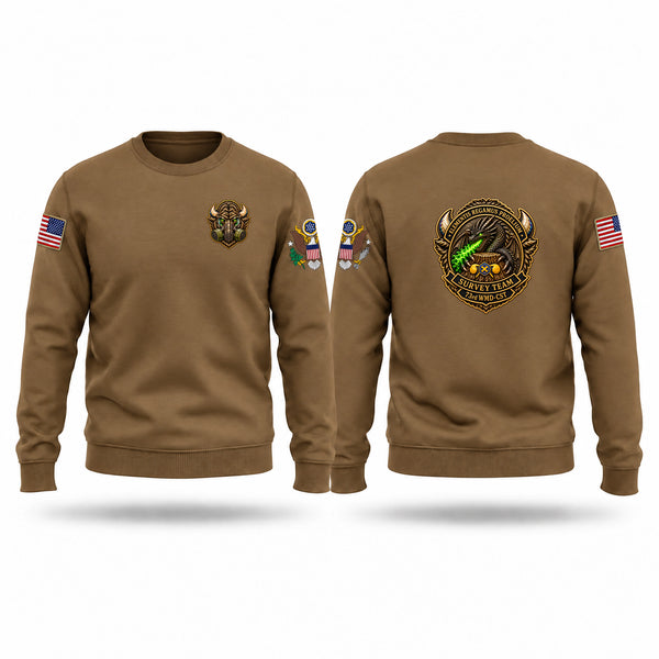 Crew Neck Sweatshirt, 73rd WMD/CST, National Guard, Teamtime, Team time, sublimation, custom sports apparel, team uniforms, spirit wear, spiritwear, sports uniforms, custom shirts, team store, custom team store, fundraiser sports, apparel fundraiser