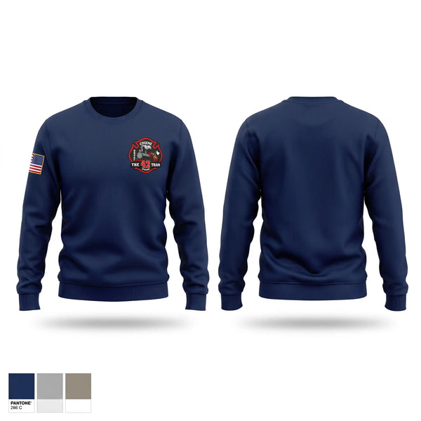 Crew Neck Sweatshirt, Station 42, Fire Department, Teamtime, Team time, sublimation, custom sports apparel, team uniforms, spirit wear, spiritwear, sports uniforms, custom shirts, team store, custom team store, fundraiser sports, apparel fundraiser