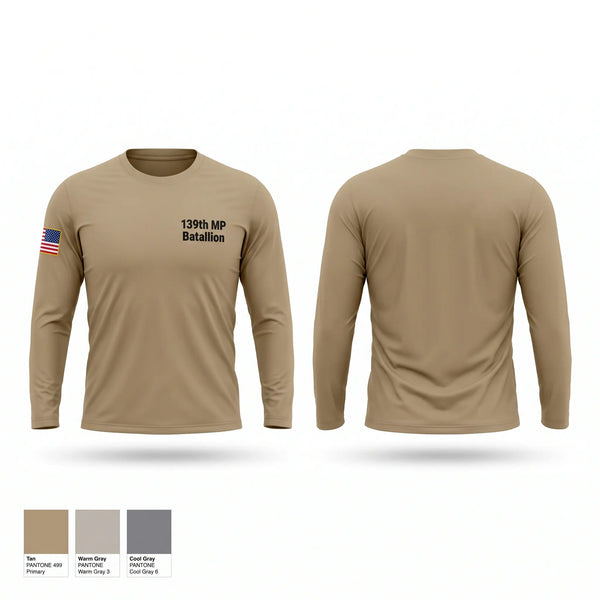 Long Sleeve Performance Shirt, 139th MP Batallion, Army, Teamtime, Team time, sublimation, custom sports apparel, team uniforms, spirit wear, spiritwear, sports uniforms, custom shirts, team store, custom team store, fundraiser sports, apparel fundraiser