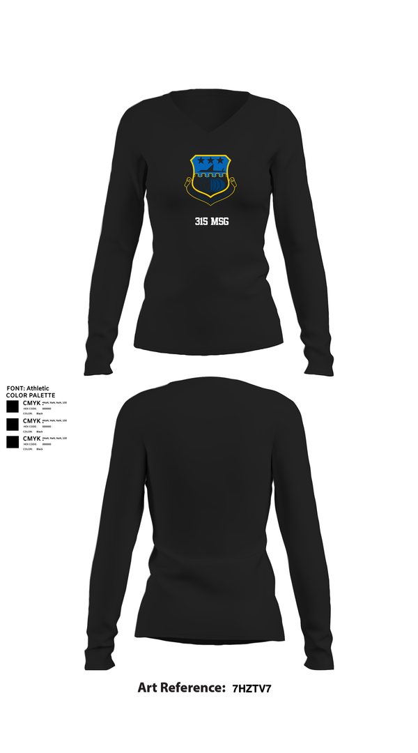 Womens Long Sleeve Vneck Shirt, 315 MSG, , Teamtime, Team time, sublimation, custom sports apparel, team uniforms, spirit wear, spiritwear, sports uniforms, custom shirts, team store, custom team store, fundraiser sports, apparel fundraiser