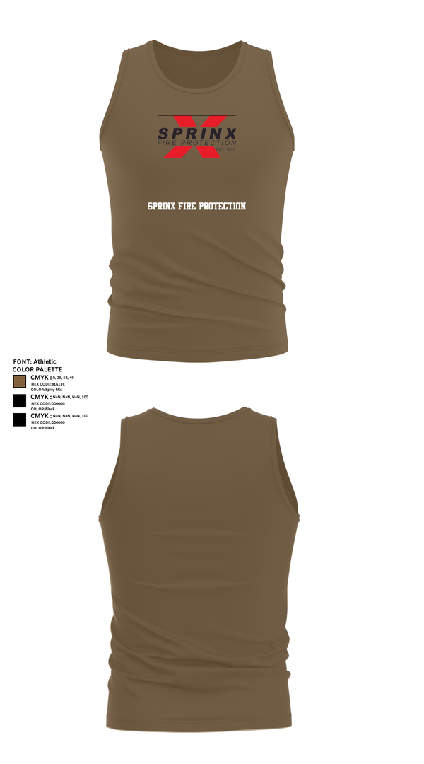 Tank Top, SPRINX FIRE PROTECTION, , Teamtime, Team time, sublimation, custom sports apparel, team uniforms, spirit wear, spiritwear, sports uniforms, custom shirts, team store, custom team store, fundraiser sports, apparel fundraiser