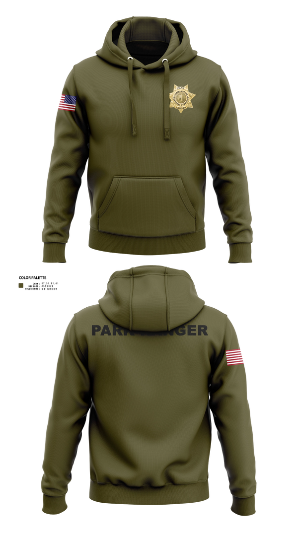 Hoodie, Alabama Historical Ironworks Commison Park Ranger, Police, Teamtime, Team time, sublimation, custom sports apparel, team uniforms, spirit wear, spiritwear, sports uniforms, custom shirts, team store, custom team store, fundraiser sports, apparel fundraiser