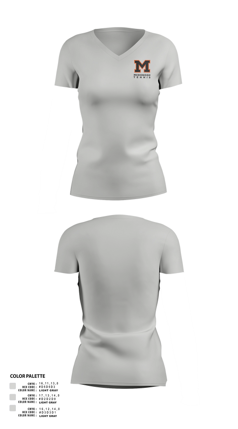 Womens Short Sleeve Vneck Shirt, Mcdonogh Girls Tennis, Tennis, Teamtime, Team time, sublimation, custom sports apparel, team uniforms, spirit wear, spiritwear, sports uniforms, custom shirts, team store, custom team store, fundraiser sports, apparel fundraiser
