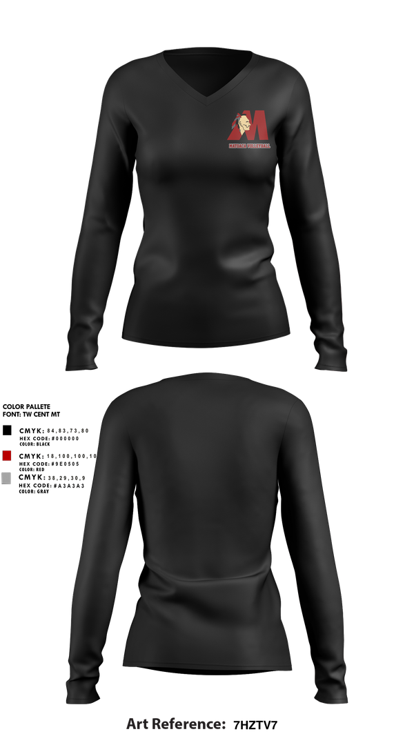 Womens Long Sleeve Vneck Shirt, Matoaca High School Volleyball, Women's Volleyball, Teamtime, Team time, sublimation, custom sports apparel, team uniforms, spirit wear, spiritwear, sports uniforms, custom shirts, team store, custom team store, fundraiser sports, apparel fundraiser