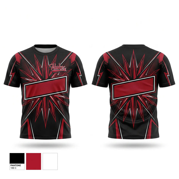 Soft Poly Tee Cotton Like Feel, Nukes, Baseball, Teamtime, Team time, sublimation, custom sports apparel, team uniforms, spirit wear, spiritwear, sports uniforms, custom shirts, team store, custom team store, fundraiser sports, apparel fundraiser