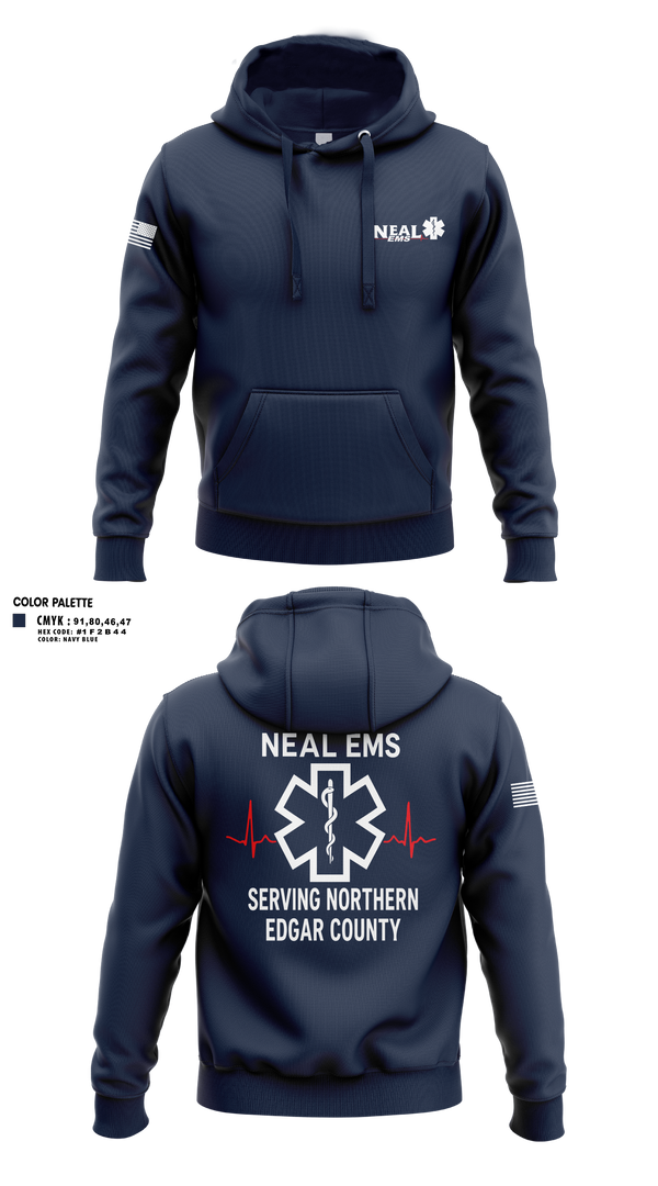 Hoodie, NEAL EMS, EMS/EMT, Teamtime, Team time, sublimation, custom sports apparel, team uniforms, spirit wear, spiritwear, sports uniforms, custom shirts, team store, custom team store, fundraiser sports, apparel fundraiser