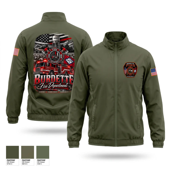 Windbreaker, Burdette Fire Department, Fire Department, Teamtime, Team time, sublimation, custom sports apparel, team uniforms, spirit wear, spiritwear, sports uniforms, custom shirts, team store, custom team store, fundraiser sports, apparel fundraiser