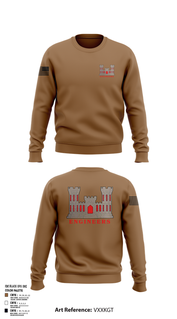 Crew Neck Sweatshirt, 817th engineer sapper, , Teamtime, Team time, sublimation, custom sports apparel, team uniforms, spirit wear, spiritwear, sports uniforms, custom shirts, team store, custom team store, fundraiser sports, apparel fundraiser