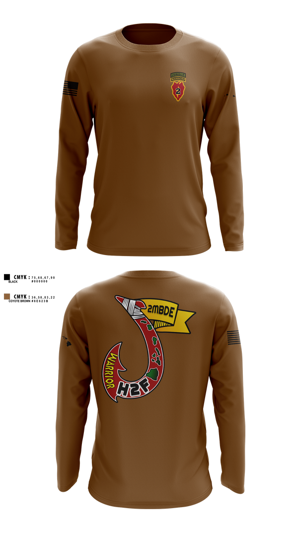 Long Sleeve Performance Shirt, H2F, 2nd Mobile Brigade, 25th Infantry Division, Army, Teamtime, Team time, sublimation, custom sports apparel, team uniforms, spirit wear, spiritwear, sports uniforms, custom shirts, team store, custom team store, fundraiser sports, apparel fundraiser