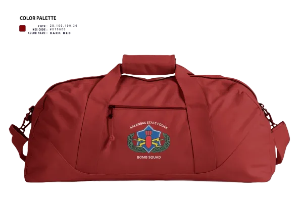 Duffle Bag, Arkansas State Police Bomb Squad, , Teamtime, Team time, sublimation, custom sports apparel, team uniforms, spirit wear, spiritwear, sports uniforms, custom shirts, team store, custom team store, fundraiser sports, apparel fundraiser
