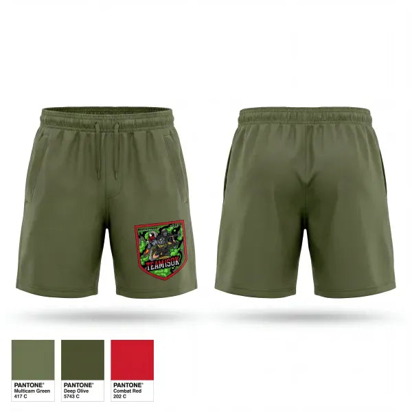 Athletic Shorts With Pockets, 1SOK, Army, Teamtime, Team time, sublimation, custom sports apparel, team uniforms, spirit wear, spiritwear, sports uniforms, custom shirts, team store, custom team store, fundraiser sports, apparel fundraiser