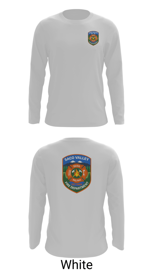 Long Sleeve Performance Shirt, Saco Valley Fire Department, Fire Department, Teamtime, Team time, sublimation, custom sports apparel, team uniforms, spirit wear, spiritwear, sports uniforms, custom shirts, team store, custom team store, fundraiser sports, apparel fundraiser