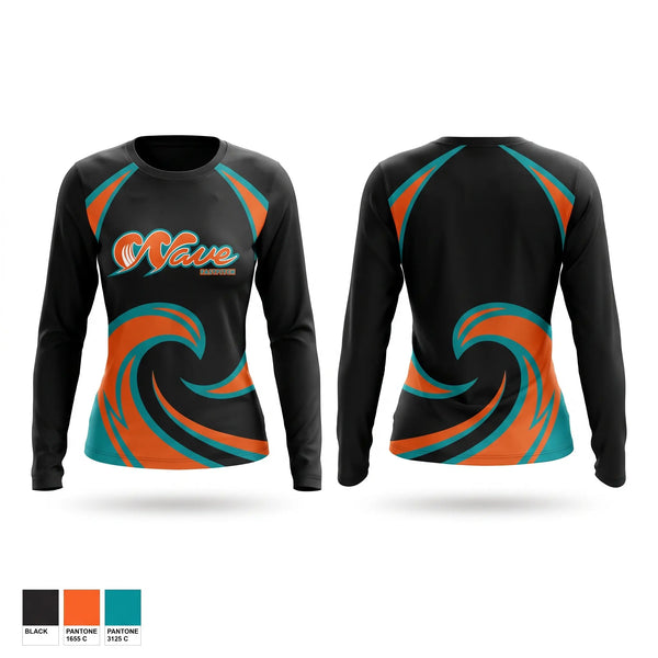 Long Sleeve Performance Shirt, WAVE, Softball, Teamtime, Team time, sublimation, custom sports apparel, team uniforms, spirit wear, spiritwear, sports uniforms, custom shirts, team store, custom team store, fundraiser sports, apparel fundraiser