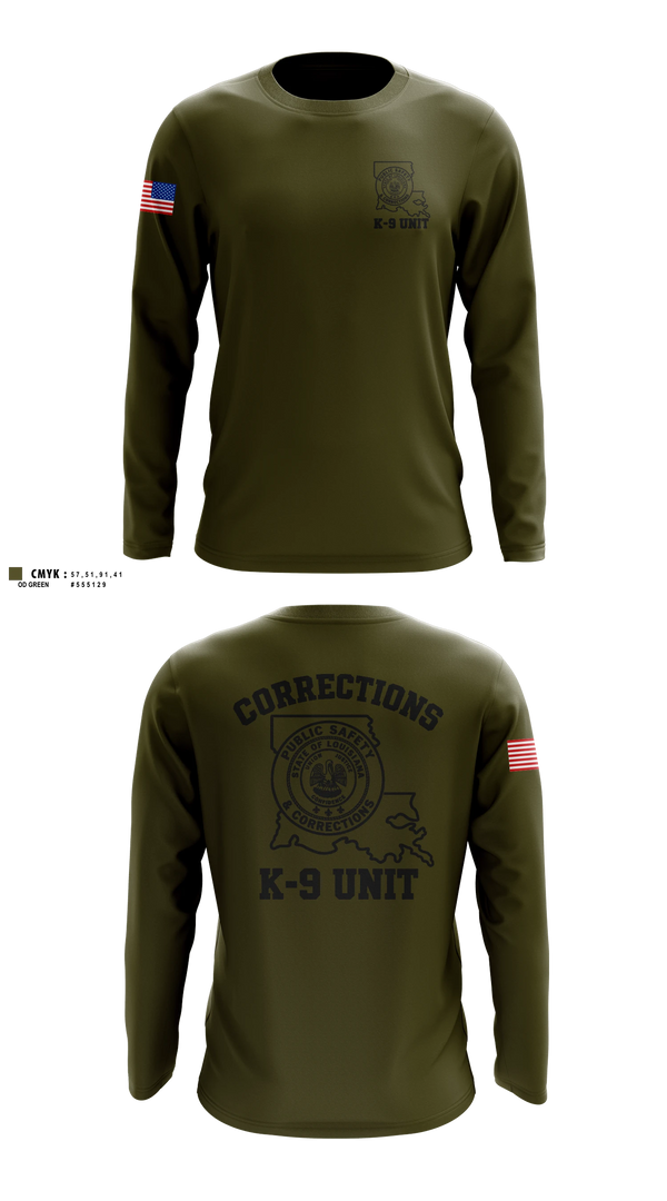 Long Sleeve Performance Shirt, David Wade Correctional Center, Police, Teamtime, Team time, sublimation, custom sports apparel, team uniforms, spirit wear, spiritwear, sports uniforms, custom shirts, team store, custom team store, fundraiser sports, apparel fundraiser