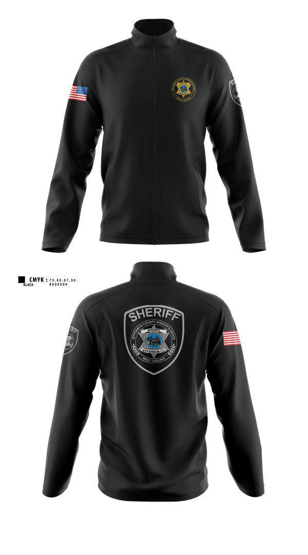 Fleece Jacket, Jefferson County Sheriff's Office, Police, Teamtime, Team time, sublimation, custom sports apparel, team uniforms, spirit wear, spiritwear, sports uniforms, custom shirts, team store, custom team store, fundraiser sports, apparel fundraiser