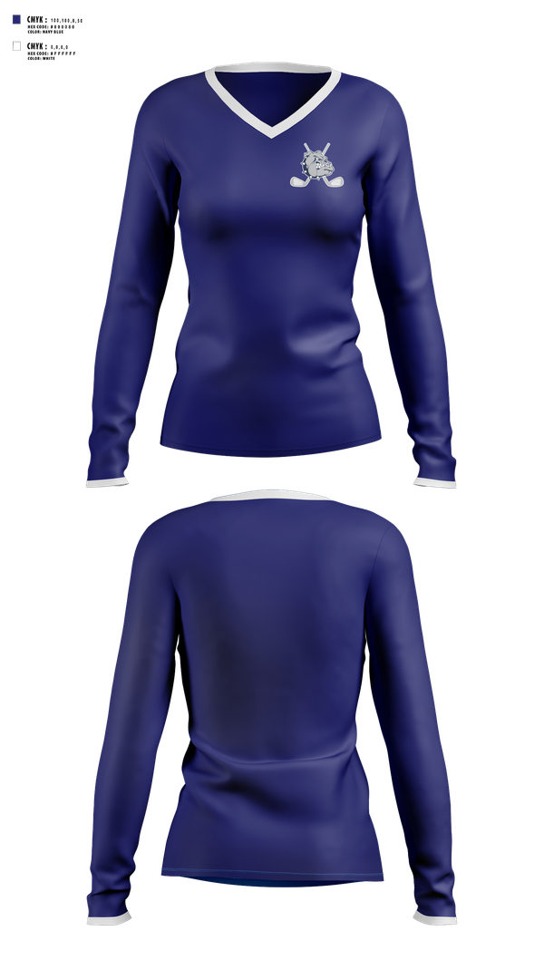Womens Long Sleeve Vneck Shirt, Rockland High School Golf, Golf, Teamtime, Team time, sublimation, custom sports apparel, team uniforms, spirit wear, spiritwear, sports uniforms, custom shirts, team store, custom team store, fundraiser sports, apparel fundraiser
