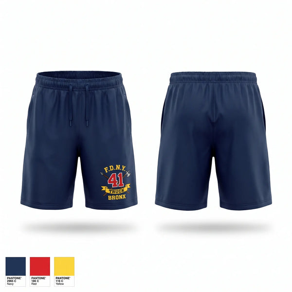 Athletic Shorts With Pockets, Ladder 41, Fire Department, Teamtime, Team time, sublimation, custom sports apparel, team uniforms, spirit wear, spiritwear, sports uniforms, custom shirts, team store, custom team store, fundraiser sports, apparel fundraiser