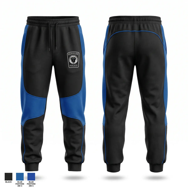Sweatpants, Berklee Police, Police, Teamtime, Team time, sublimation, custom sports apparel, team uniforms, spirit wear, spiritwear, sports uniforms, custom shirts, team store, custom team store, fundraiser sports, apparel fundraiser