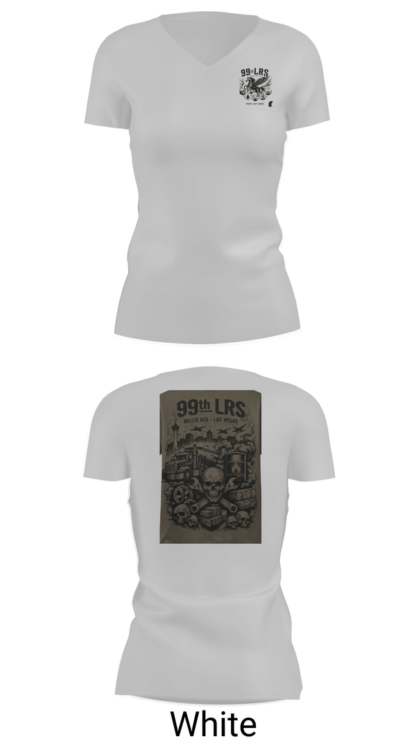 Womens Short Sleeve Vneck Shirt, 99th LRS, Air Force, Teamtime, Team time, sublimation, custom sports apparel, team uniforms, spirit wear, spiritwear, sports uniforms, custom shirts, team store, custom team store, fundraiser sports, apparel fundraiser