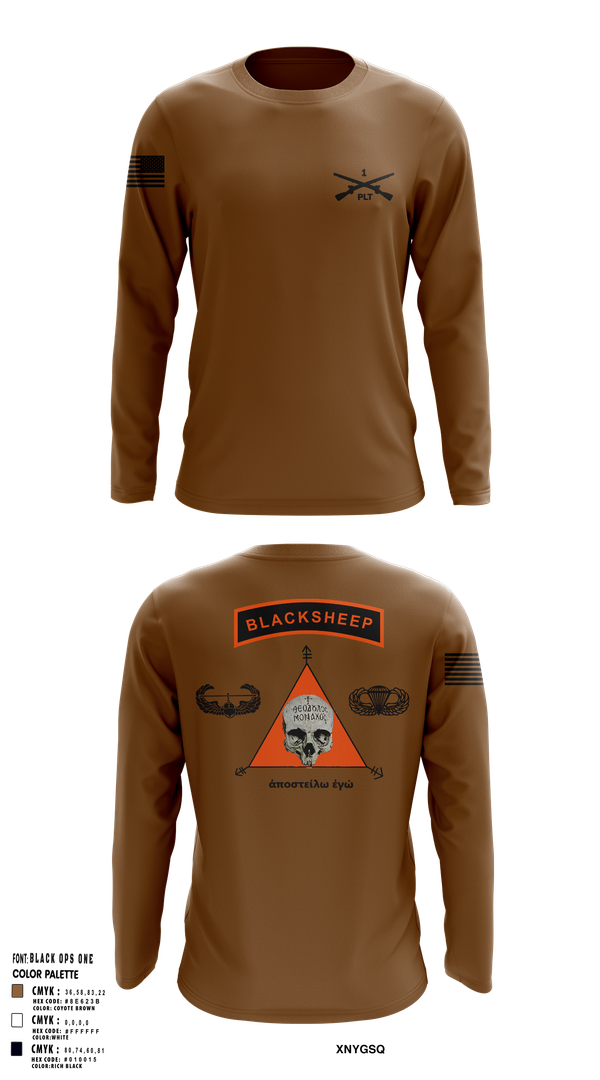 Long Sleeve Performance Shirt, 1st PLT B Co 1-173IN, , Teamtime, Team time, sublimation, custom sports apparel, team uniforms, spirit wear, spiritwear, sports uniforms, custom shirts, team store, custom team store, fundraiser sports, apparel fundraiser