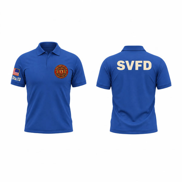 Short Sleeve Performance Polo, Salineville fire department, Fire Department, Teamtime, Team time, sublimation, custom sports apparel, team uniforms, spirit wear, spiritwear, sports uniforms, custom shirts, team store, custom team store, fundraiser sports, apparel fundraiser