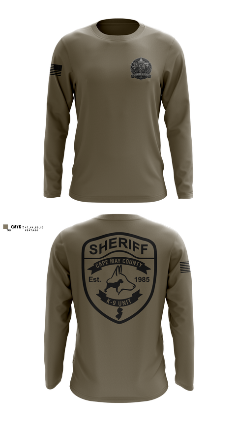 Long Sleeve Performance Shirt, CMCSO k9, Police, Teamtime, Team time, sublimation, custom sports apparel, team uniforms, spirit wear, spiritwear, sports uniforms, custom shirts, team store, custom team store, fundraiser sports, apparel fundraiser