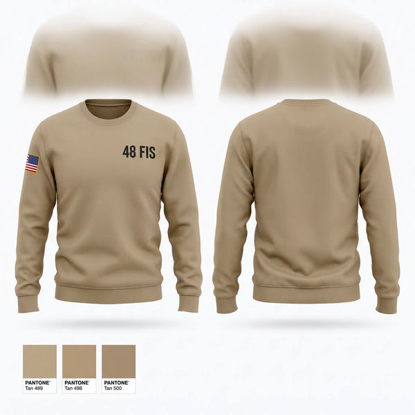 Crew Neck Sweatshirt, 48 FIS, Air Force, Teamtime, Team time, sublimation, custom sports apparel, team uniforms, spirit wear, spiritwear, sports uniforms, custom shirts, team store, custom team store, fundraiser sports, apparel fundraiser