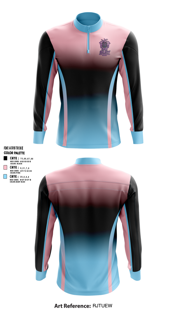 Quarter Zip Jacket, BAU SELECT, Men's Basketball, Teamtime, Team time, sublimation, custom sports apparel, team uniforms, spirit wear, spiritwear, sports uniforms, custom shirts, team store, custom team store, fundraiser sports, apparel fundraiser