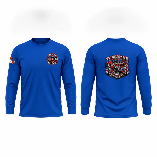 Long Sleeve Performance Shirt, Townsend, Fire Department, Teamtime, Team time, sublimation, custom sports apparel, team uniforms, spirit wear, spiritwear, sports uniforms, custom shirts, team store, custom team store, fundraiser sports, apparel fundraiser
