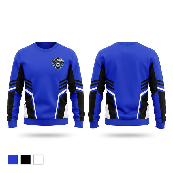 Crew Neck Sweatshirt, Little Monsters Soccer Club, Men's Soccer, Teamtime, Team time, sublimation, custom sports apparel, team uniforms, spirit wear, spiritwear, sports uniforms, custom shirts, team store, custom team store, fundraiser sports, apparel fundraiser