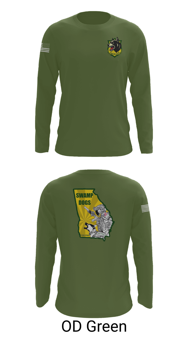 Long Sleeve Performance Shirt, 93D MP DET (MWD), , Teamtime, Team time, sublimation, custom sports apparel, team uniforms, spirit wear, spiritwear, sports uniforms, custom shirts, team store, custom team store, fundraiser sports, apparel fundraiser