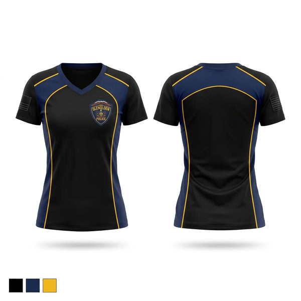 Womens Short Sleeve Vneck Shirt, Glenolden Police, Police, Teamtime, Team time, sublimation, custom sports apparel, team uniforms, spirit wear, spiritwear, sports uniforms, custom shirts, team store, custom team store, fundraiser sports, apparel fundraiser