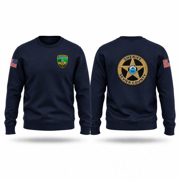 Crew Neck Sweatshirt, Sevier County, Police, Teamtime, Team time, sublimation, custom sports apparel, team uniforms, spirit wear, spiritwear, sports uniforms, custom shirts, team store, custom team store, fundraiser sports, apparel fundraiser