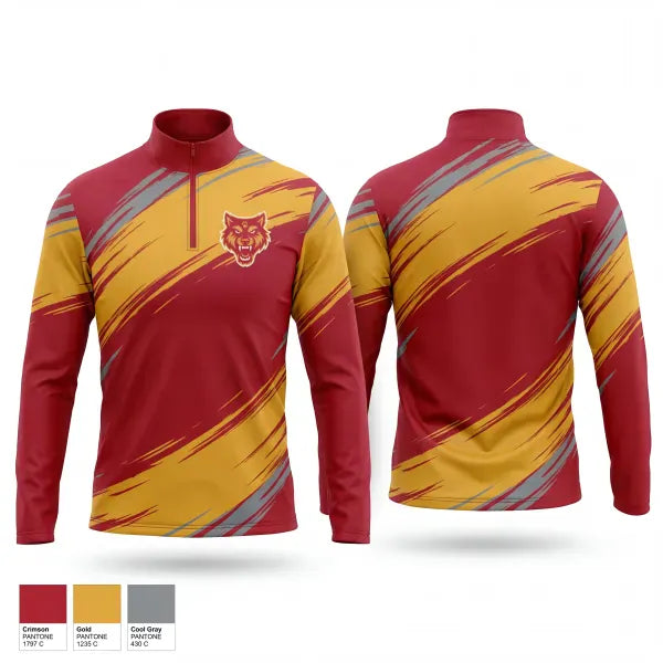 Quarter Zip Jacket, Rome jr wolves, , Teamtime, Team time, sublimation, custom sports apparel, team uniforms, spirit wear, spiritwear, sports uniforms, custom shirts, team store, custom team store, fundraiser sports, apparel fundraiser