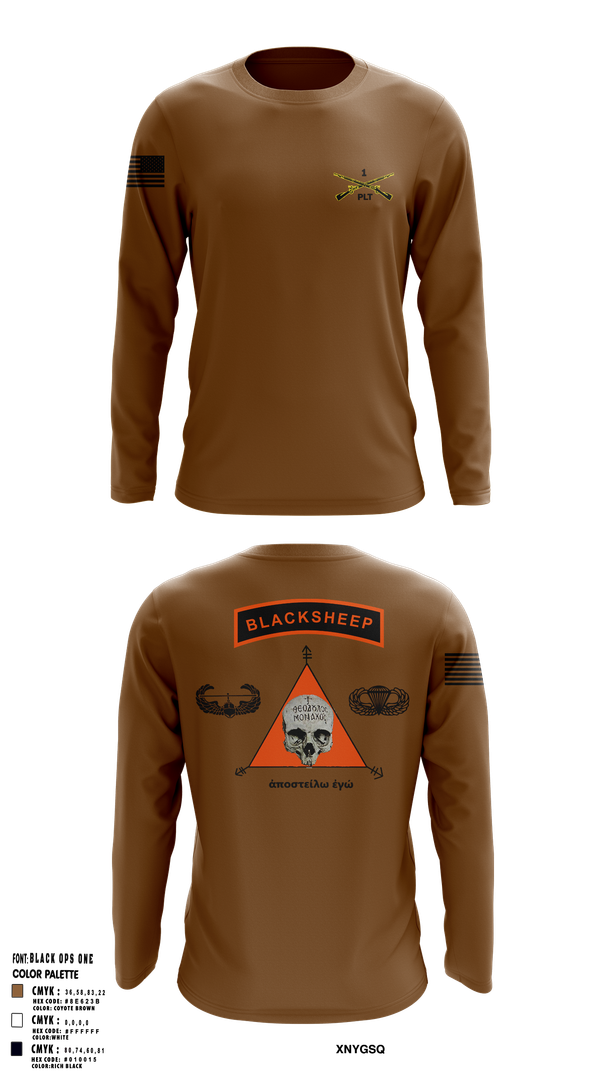 Long Sleeve Performance Shirt, 1st PLT B Co 1-173IN, , Teamtime, Team time, sublimation, custom sports apparel, team uniforms, spirit wear, spiritwear, sports uniforms, custom shirts, team store, custom team store, fundraiser sports, apparel fundraiser