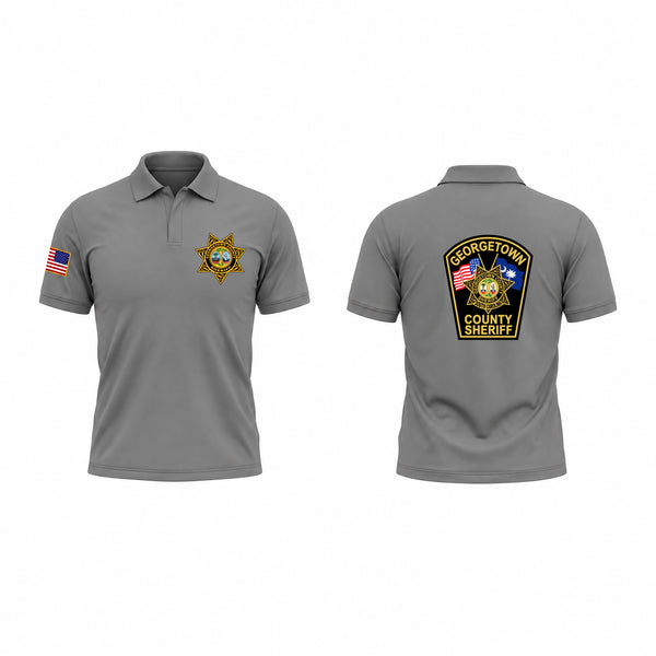 Short Sleeve Performance Polo, Georgetown County Sheriffs Office, Police, Teamtime, Team time, sublimation, custom sports apparel, team uniforms, spirit wear, spiritwear, sports uniforms, custom shirts, team store, custom team store, fundraiser sports, apparel fundraiser