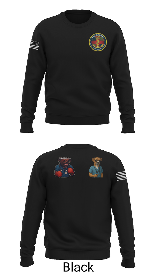 Crew Neck Sweatshirt, USS Boxer, , Teamtime, Team time, sublimation, custom sports apparel, team uniforms, spirit wear, spiritwear, sports uniforms, custom shirts, team store, custom team store, fundraiser sports, apparel fundraiser