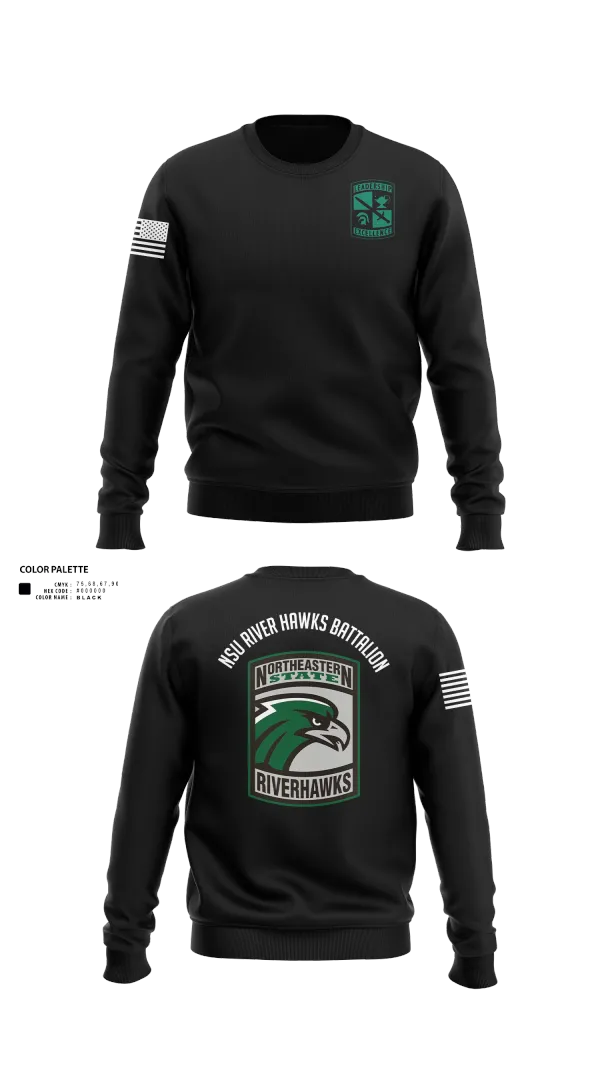 Crew Neck Sweatshirt, River Hawks, Army, Teamtime, Team time, sublimation, custom sports apparel, team uniforms, spirit wear, spiritwear, sports uniforms, custom shirts, team store, custom team store, fundraiser sports, apparel fundraiser