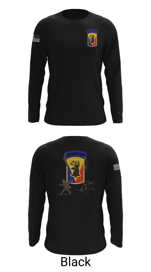 Long Sleeve Performance Shirt, 86th IBCT, Army, Teamtime, Team time, sublimation, custom sports apparel, team uniforms, spirit wear, spiritwear, sports uniforms, custom shirts, team store, custom team store, fundraiser sports, apparel fundraiser