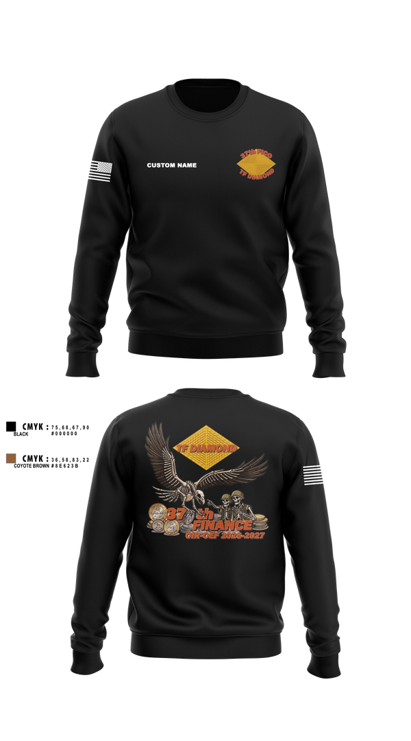 Crew Neck Sweatshirt, 37th FICO, Army, Teamtime, Team time, sublimation, custom sports apparel, team uniforms, spirit wear, spiritwear, sports uniforms, custom shirts, team store, custom team store, fundraiser sports, apparel fundraiser