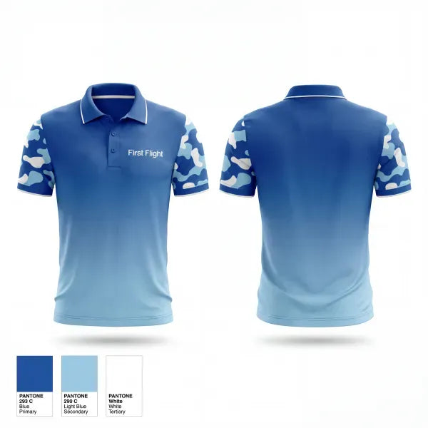Short Sleeve Performance Polo, First Flight, Men's Lacrosse, Teamtime, Team time, sublimation, custom sports apparel, team uniforms, spirit wear, spiritwear, sports uniforms, custom shirts, team store, custom team store, fundraiser sports, apparel fundraiser