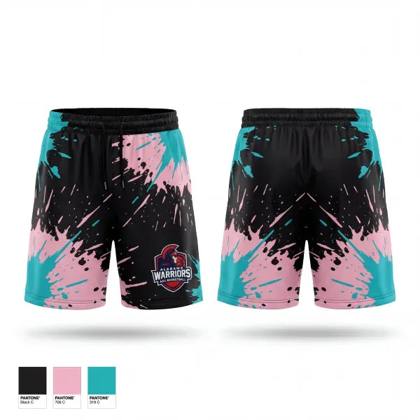 Athletic Shorts With Pockets, Alabama Warriors, Men's Basketball, Teamtime, Team time, sublimation, custom sports apparel, team uniforms, spirit wear, spiritwear, sports uniforms, custom shirts, team store, custom team store, fundraiser sports, apparel fundraiser