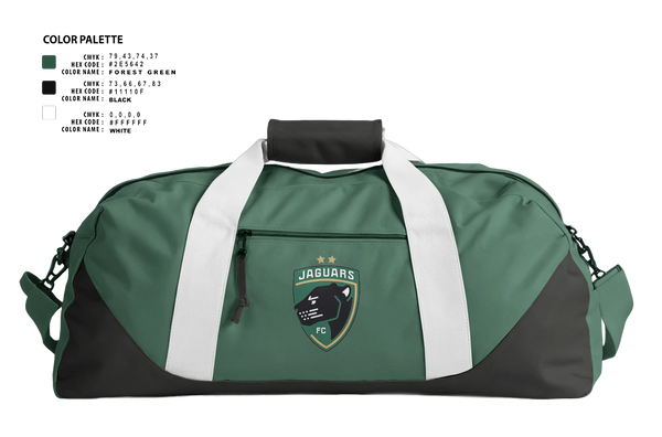 Duffle Bag, JAGUARS FC, Men's Soccer, Teamtime, Team time, sublimation, custom sports apparel, team uniforms, spirit wear, spiritwear, sports uniforms, custom shirts, team store, custom team store, fundraiser sports, apparel fundraiser