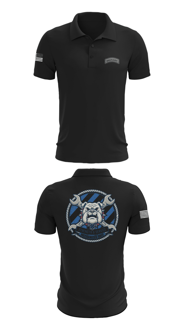 Short Sleeve Performance Polo, 3ID 3BSB BCO, Army, Teamtime, Team time, sublimation, custom sports apparel, team uniforms, spirit wear, spiritwear, sports uniforms, custom shirts, team store, custom team store, fundraiser sports, apparel fundraiser