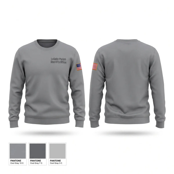 Crew Neck Sweatshirt, LaSalle Parish Sheriff’s Office, Police, Teamtime, Team time, sublimation, custom sports apparel, team uniforms, spirit wear, spiritwear, sports uniforms, custom shirts, team store, custom team store, fundraiser sports, apparel fundraiser