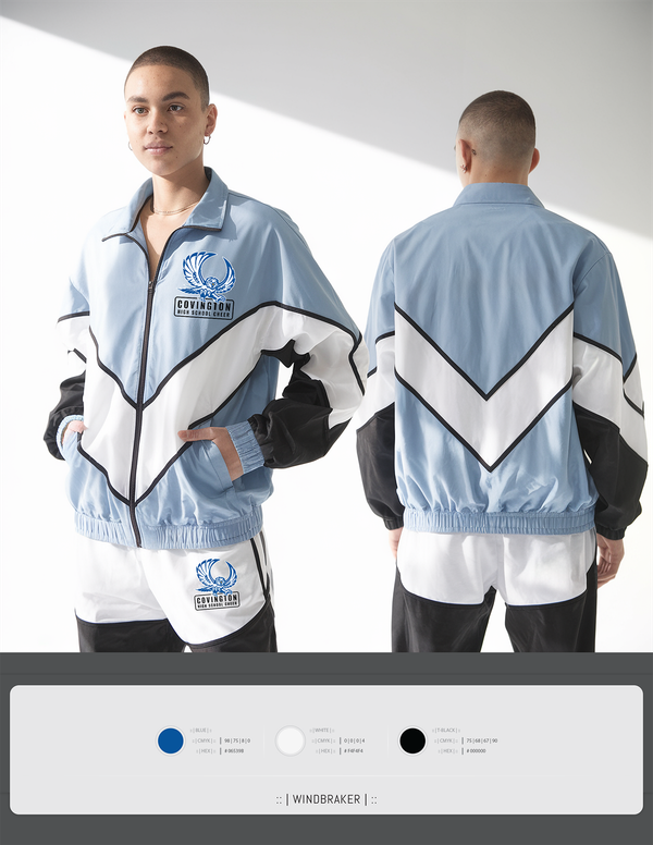 Windbreaker, Covington High School Cheer, Cheer, Teamtime, Team time, sublimation, custom sports apparel, team uniforms, spirit wear, spiritwear, sports uniforms, custom shirts, team store, custom team store, fundraiser sports, apparel fundraiser