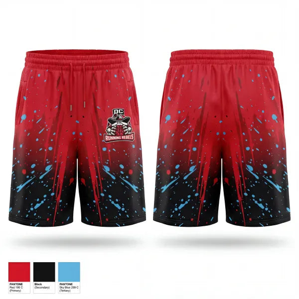 Mens Reversible Basketball Shorts, DCRR, Men's Basketball, Teamtime, Team time, sublimation, custom sports apparel, team uniforms, spirit wear, spiritwear, sports uniforms, custom shirts, team store, custom team store, fundraiser sports, apparel fundraiser